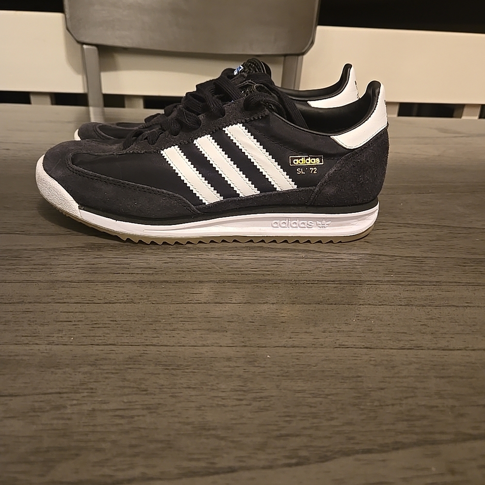 Adidas SL 72 Black and White Sneakers